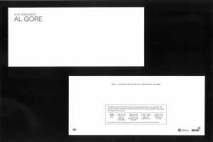 Front and back of Al Gore mailing.